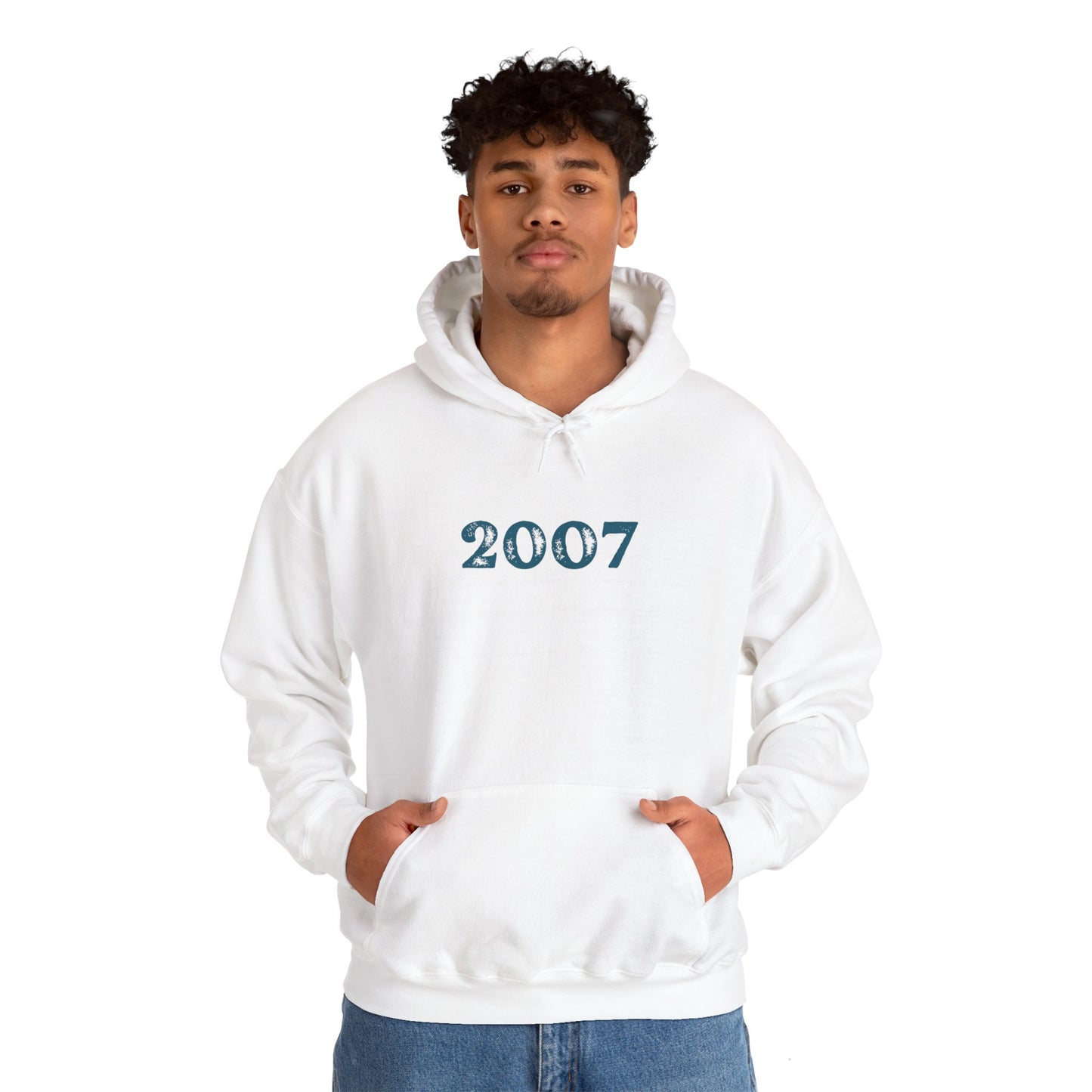 Year of Birth 'Faded Letter' design Unisex Hoodie with your choice of year