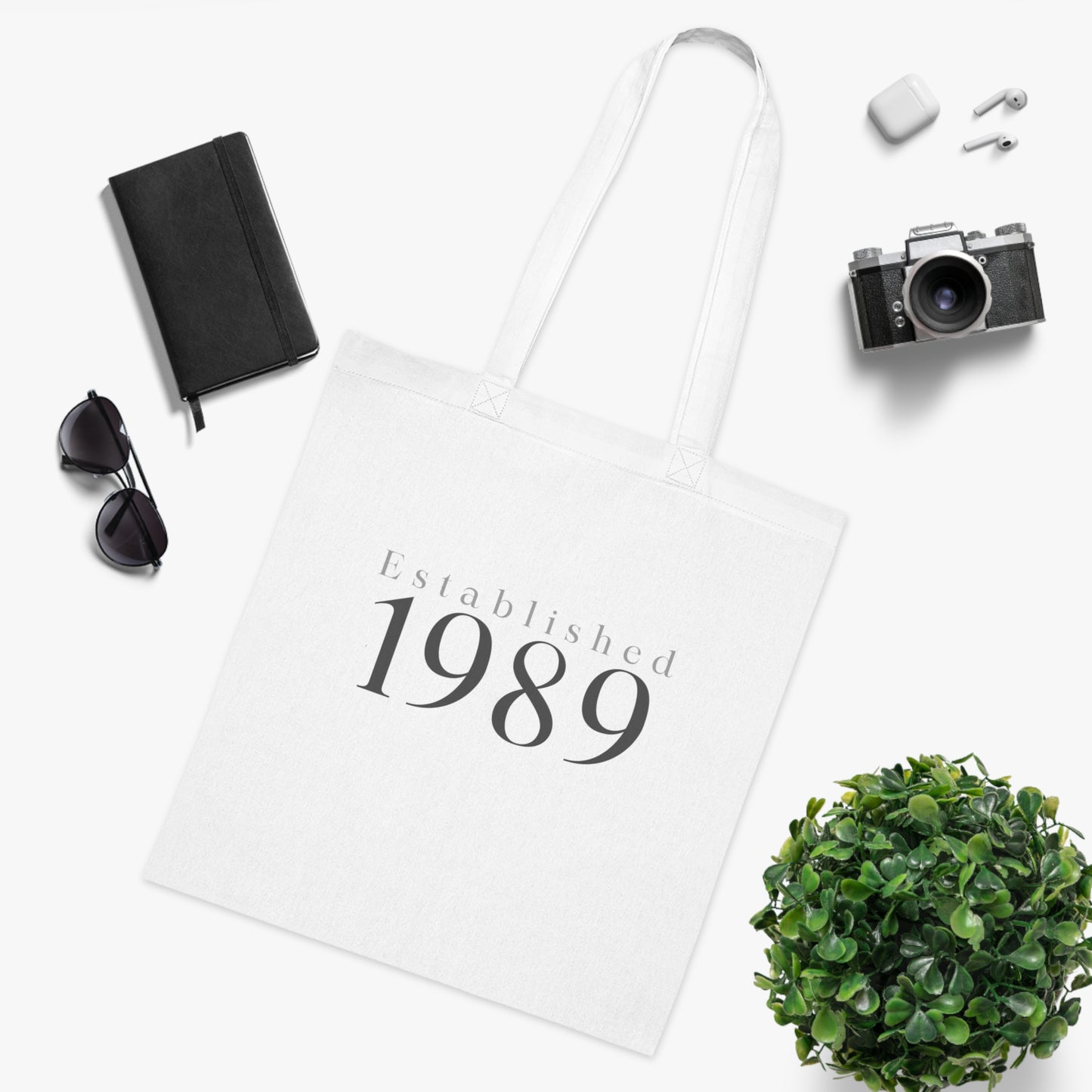 Year of Birth "Classic" Design Cotton Tote