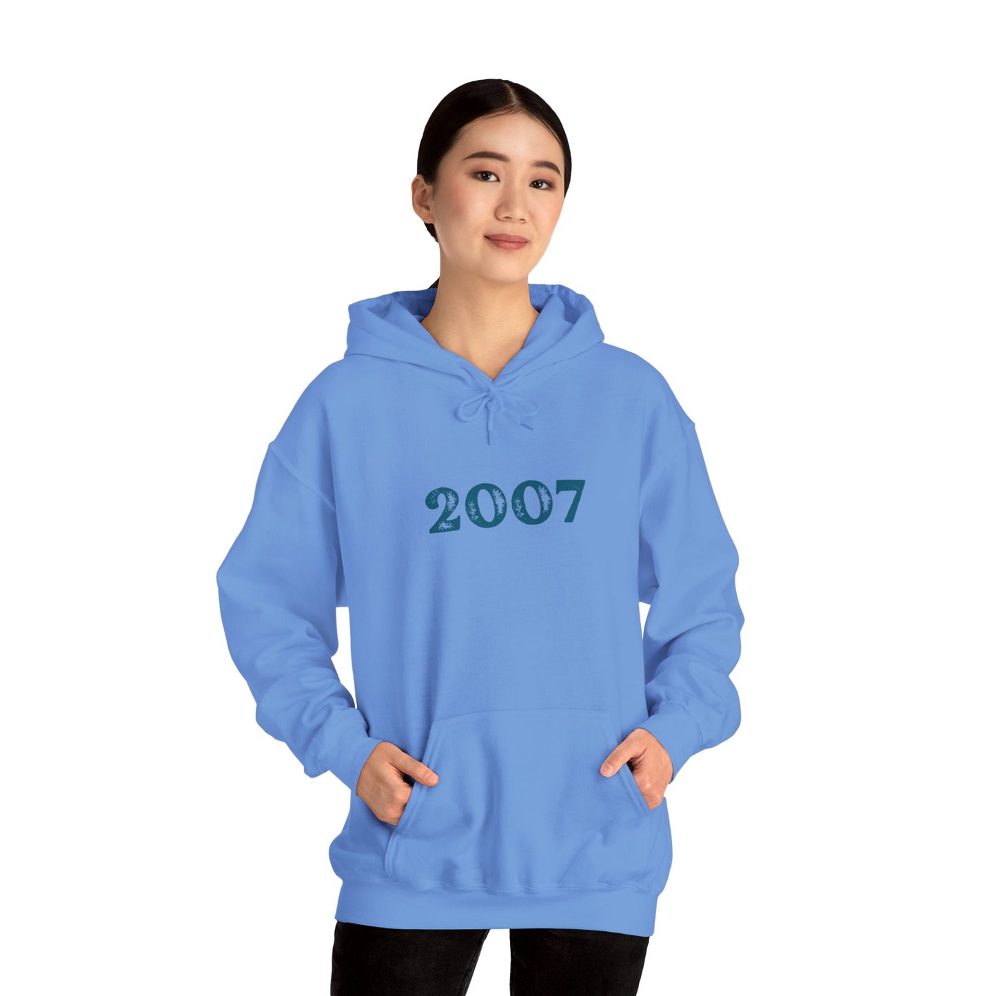 Year of Birth 'Faded Letter' design Unisex Hoodie with your choice of year