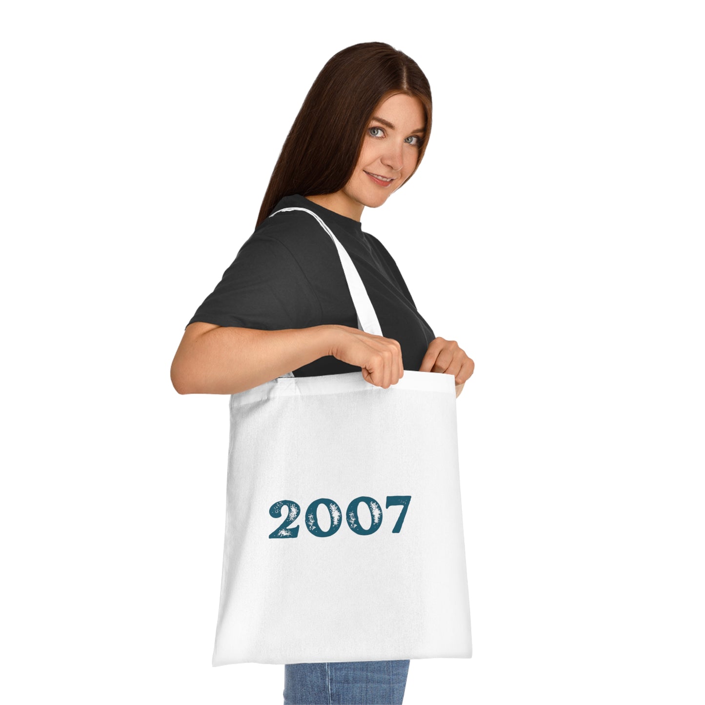 Year of Birth 'Faded Letter' design Cotton Tote with your choice of year