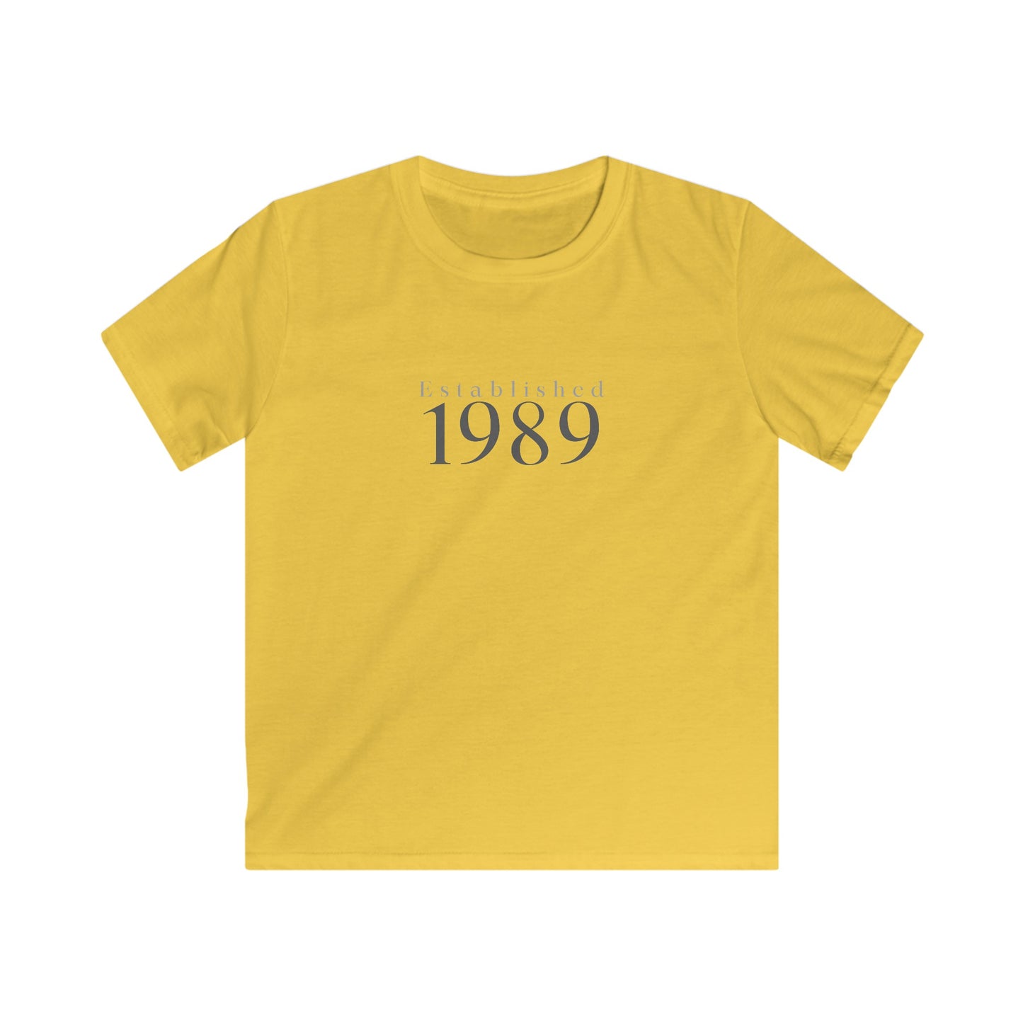 Kids Year of Birth "Classic" Design Softstyle Tee