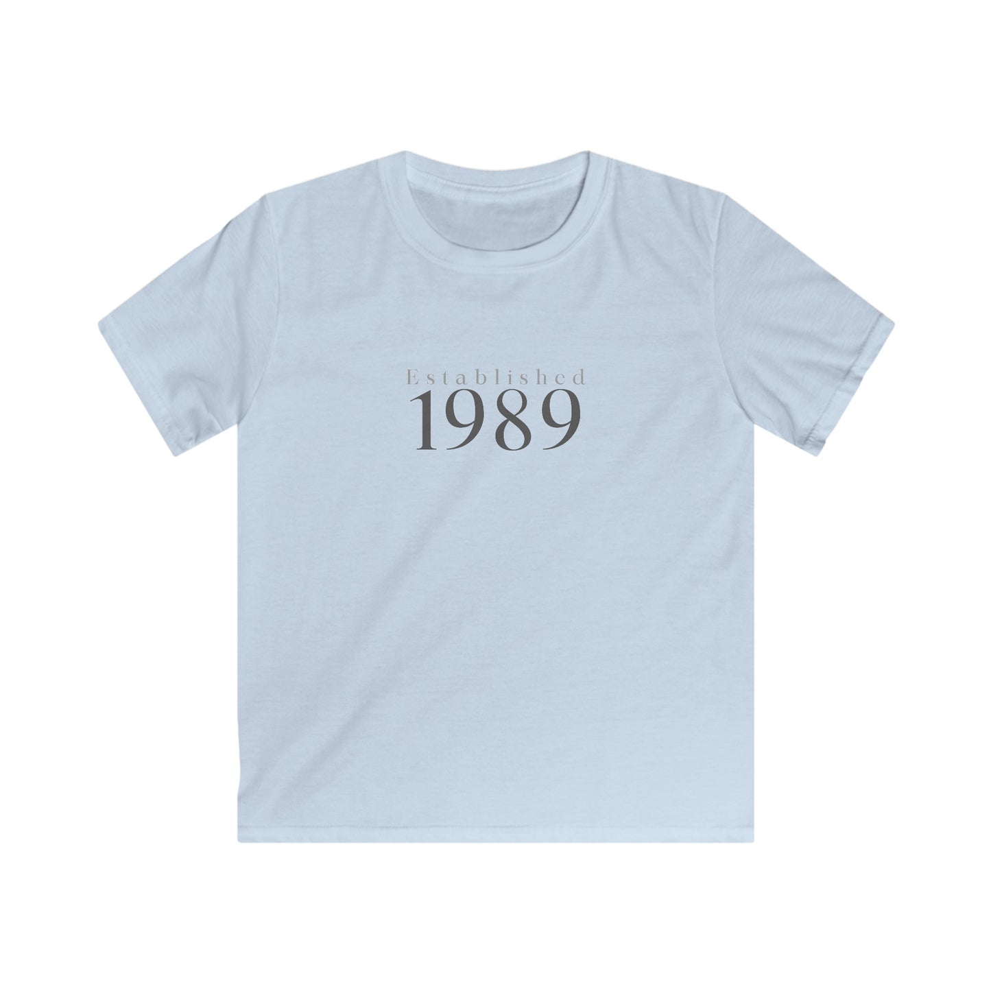 Kids Year of Birth "Classic" Design Softstyle Tee