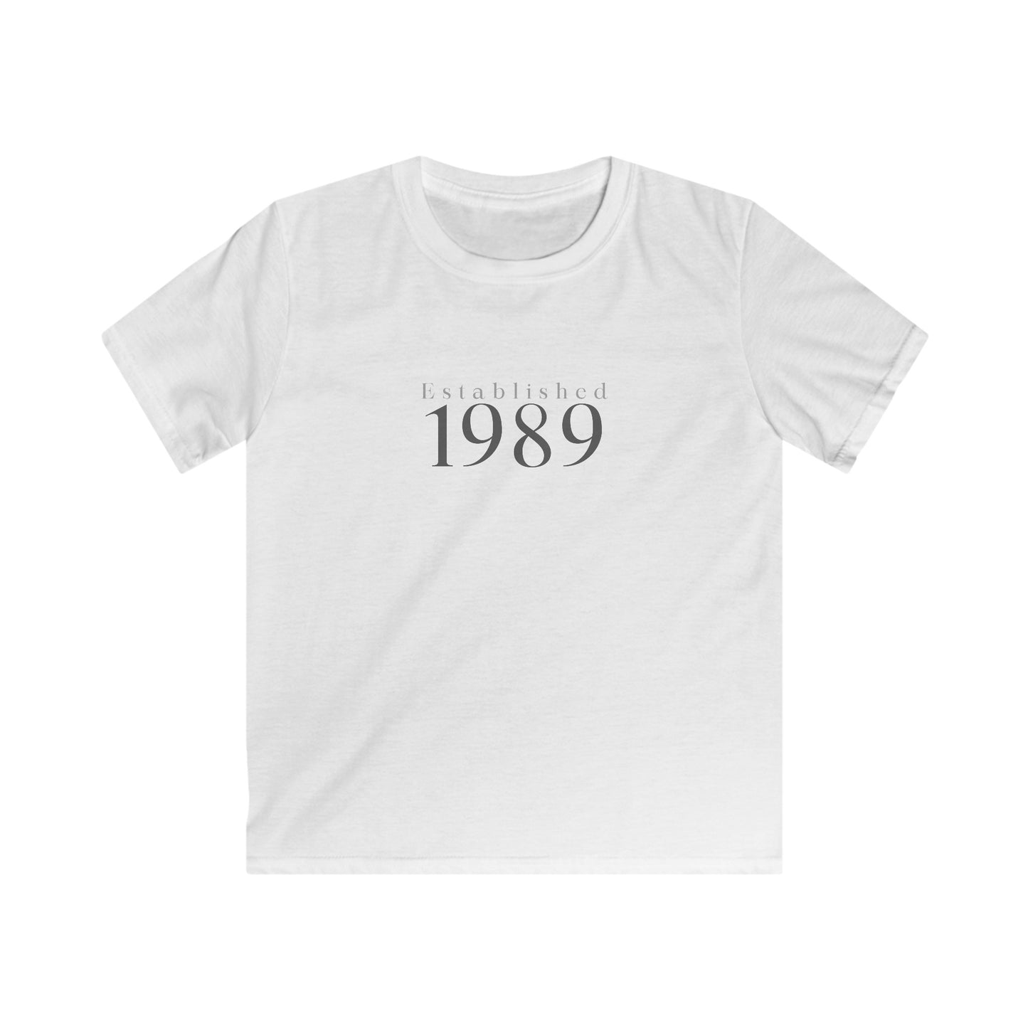 Kids Year of Birth "Classic" Design Softstyle Tee