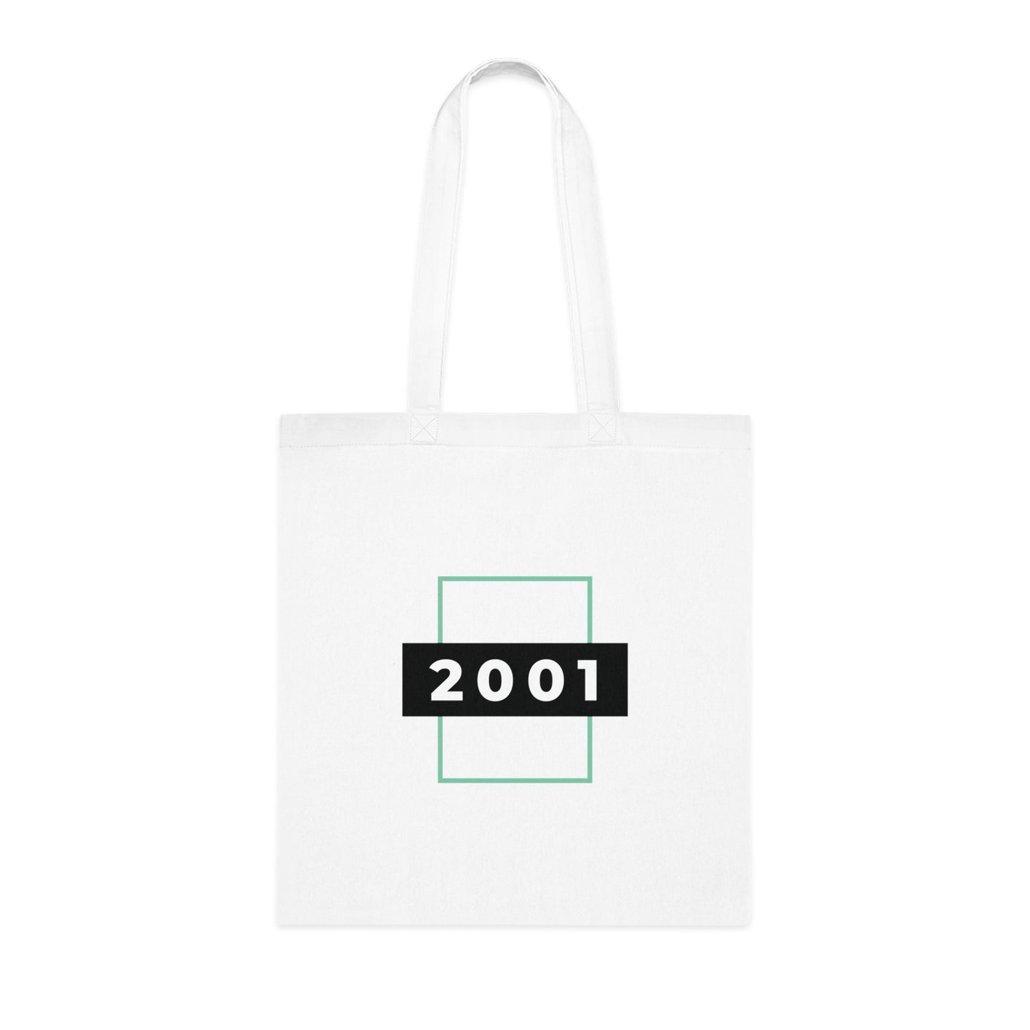 Year of Birth "Born Split" Design Cotton Tote with your choice of year of birth