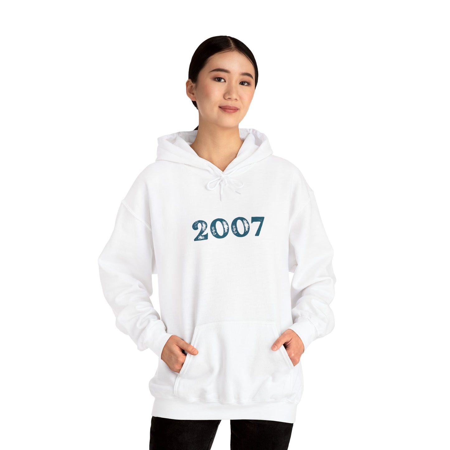 Year of Birth 'Faded Letter' design Unisex Hoodie with your choice of year