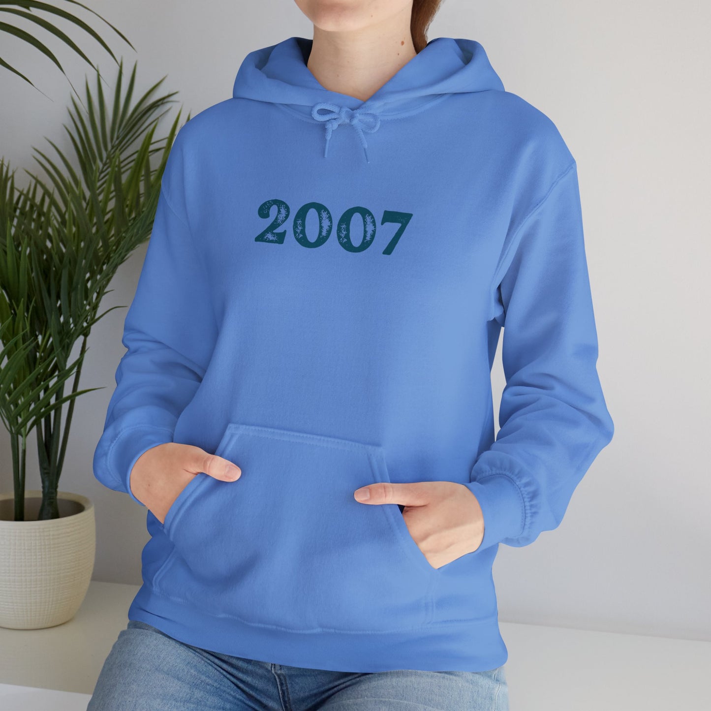 Year of Birth 'Faded Letter' design Unisex Hoodie with your choice of year