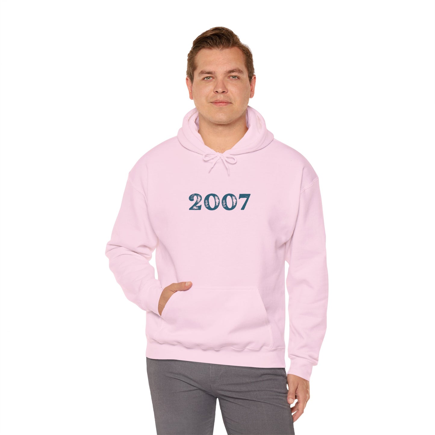 Year of Birth 'Faded Letter' design Unisex Hoodie with your choice of year