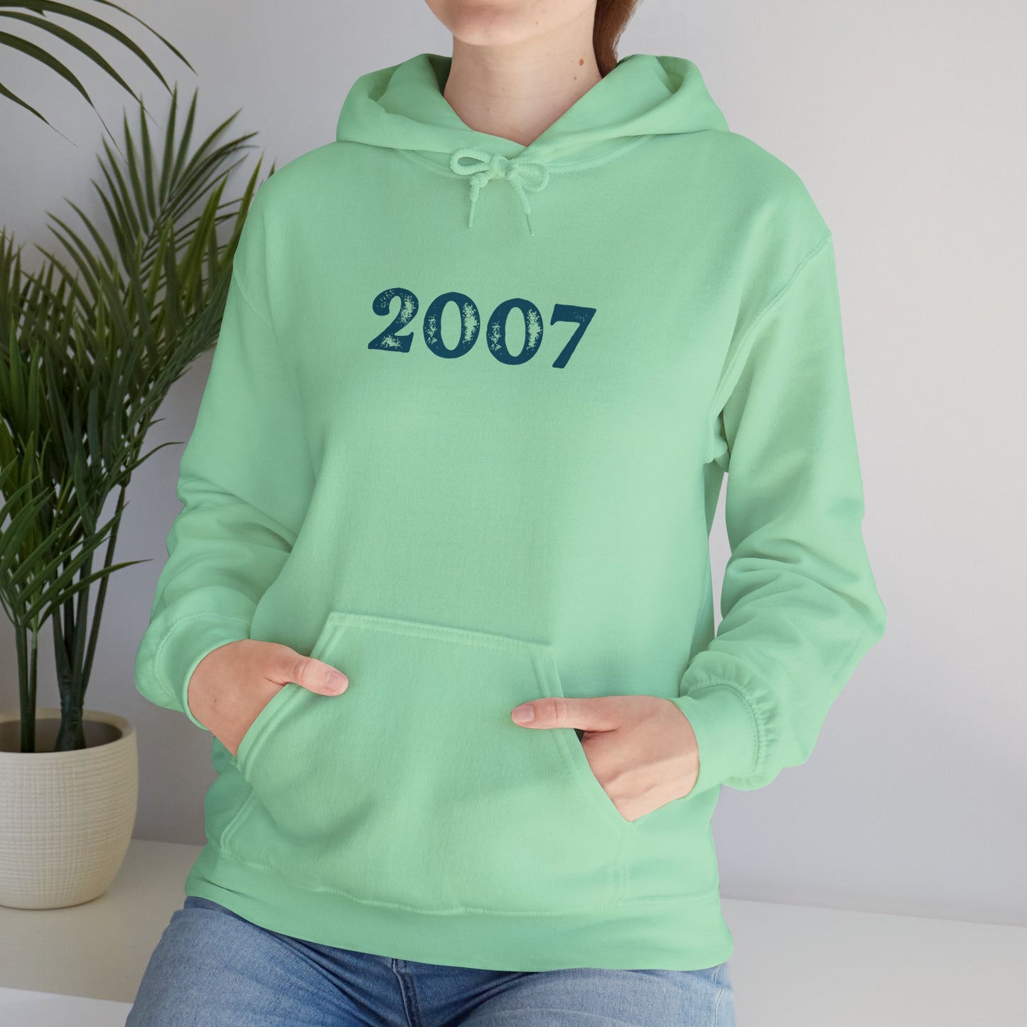 Year of Birth 'Faded Letter' design Unisex Hoodie with your choice of year