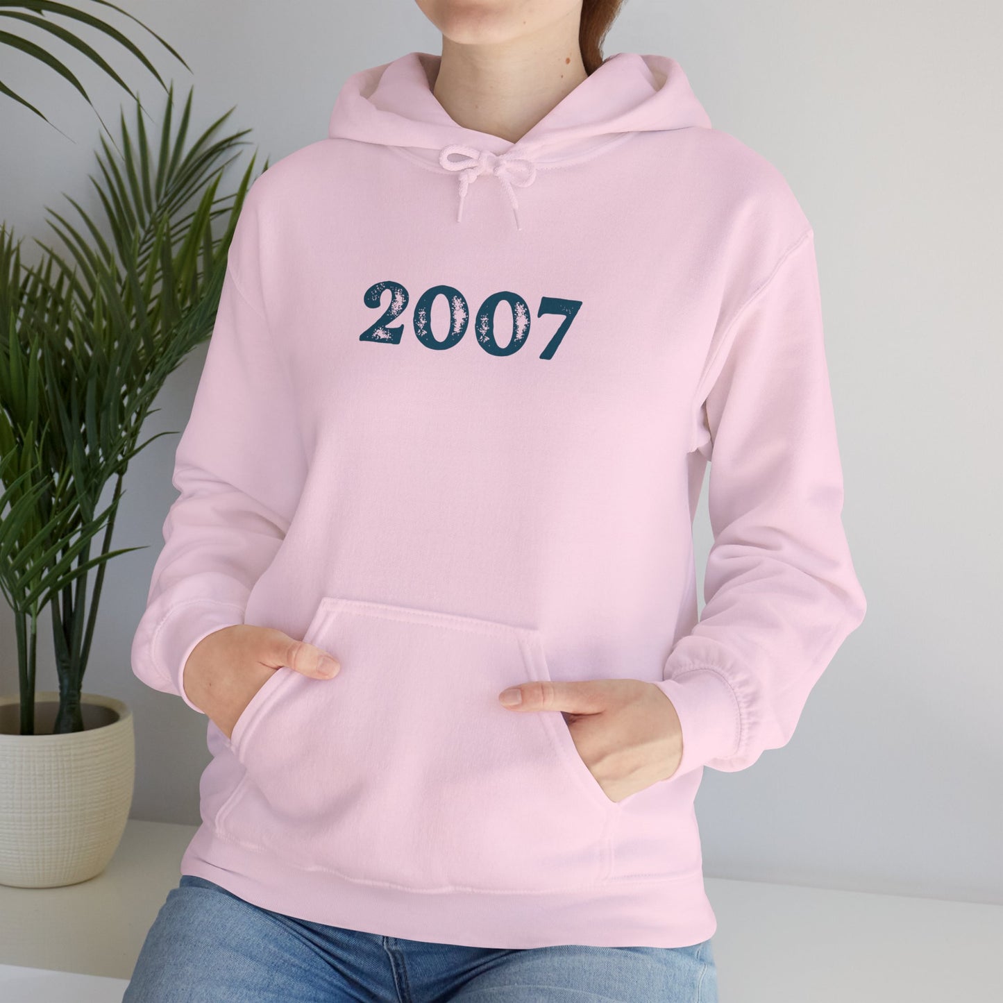 Year of Birth 'Faded Letter' design Unisex Hoodie with your choice of year