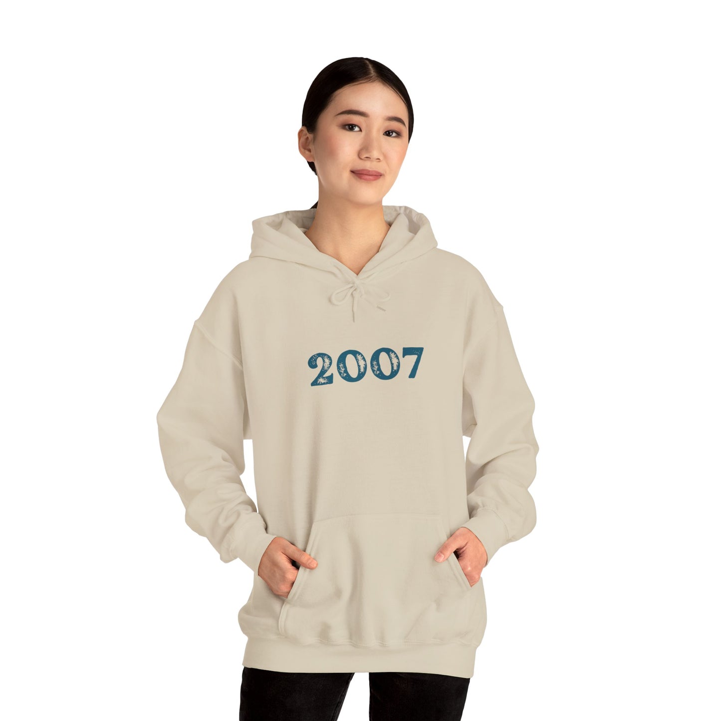 Year of Birth 'Faded Letter' design Unisex Hoodie with your choice of year