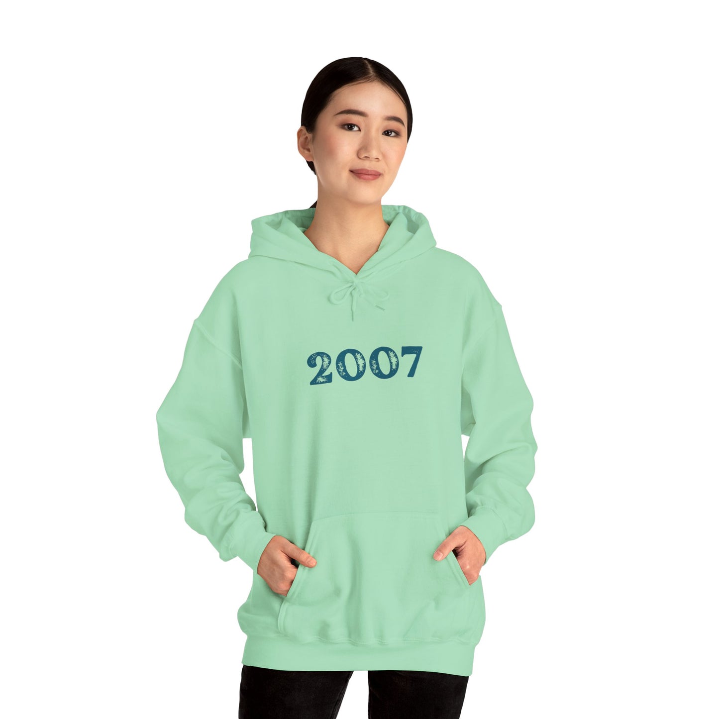 Year of Birth 'Faded Letter' design Unisex Hoodie with your choice of year