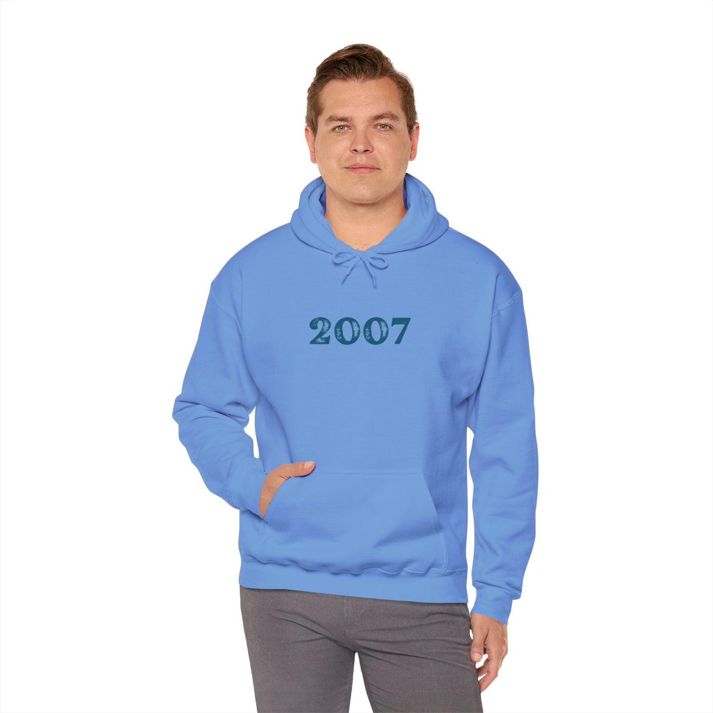 Year of Birth 'Faded Letter' design Unisex Hoodie with your choice of year