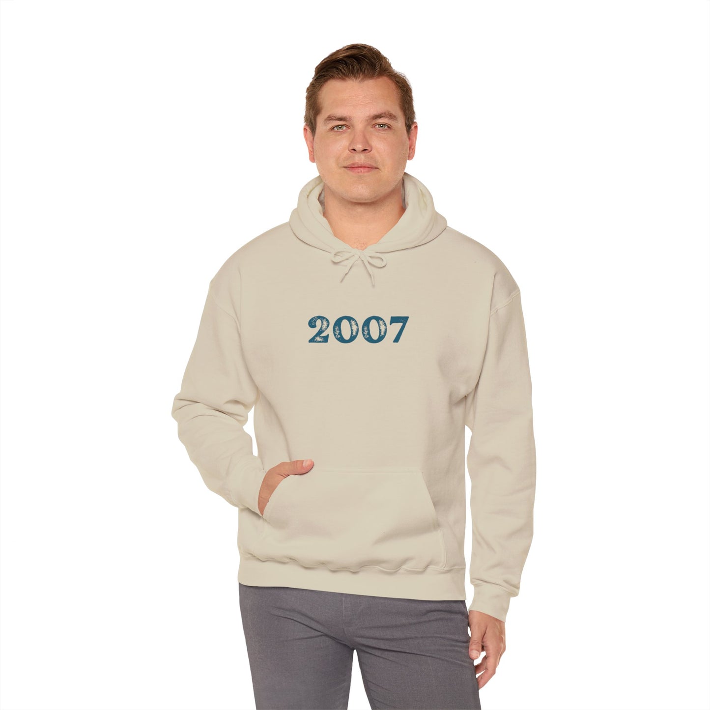 Year of Birth 'Faded Letter' design Unisex Hoodie with your choice of year