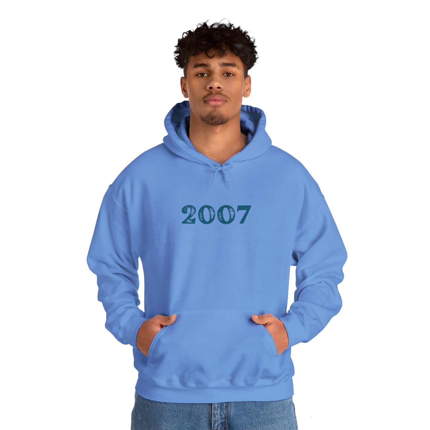 Year of Birth 'Faded Letter' design Unisex Hoodie with your choice of year