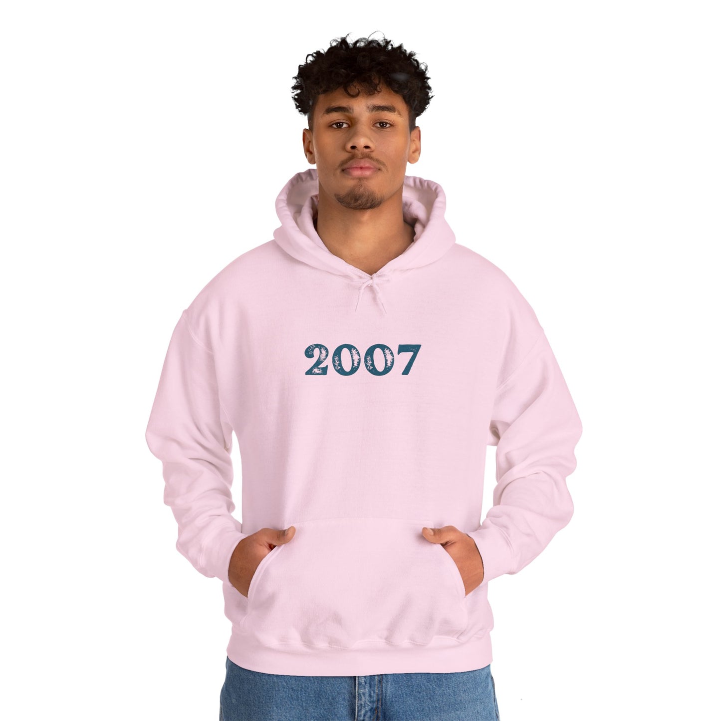 Year of Birth 'Faded Letter' design Unisex Hoodie with your choice of year